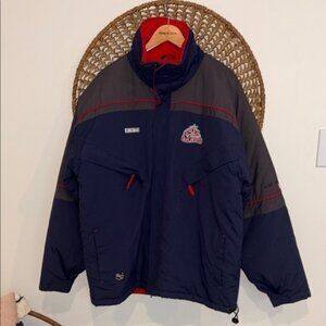 Vintage CCM Columbus Blue Jackets Winter Coat Jacket